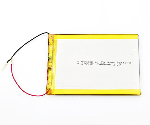 উচ্চ ক্ষমতা লি-পলিমার ব্যাটারি 2769101 2400mAh 3.7V বিক্রয়ের জন্য