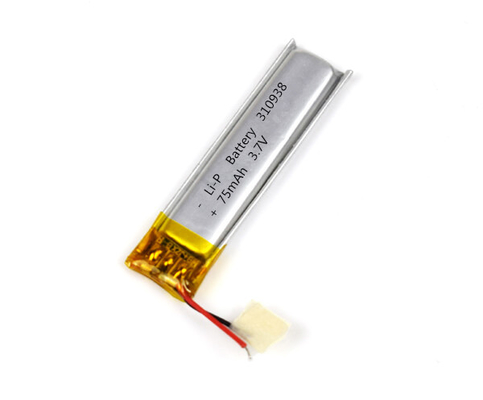 ইমার্জেন্সি লাইট লি-পলিমার ব্যাটারি 310938 75mAh 3.7V কানেক্টর সহ