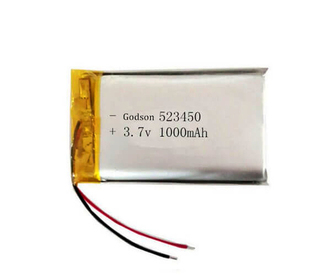 1000mAh পলিমার লিথিয়াম আয়ন ব্যাটারি ইমার্জেন্সি লাইট 3.7 ভোল্ট 523450 রিচার্জেবল