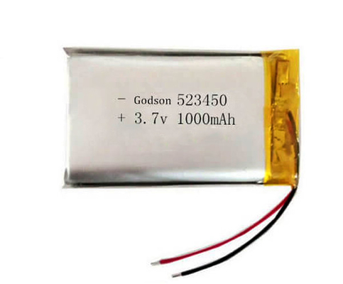 18g 3.7 ভোল্ট 1000mAh ব্যাটারি লিথিয়াম পলিমার 523450 জরুরী আলোর জন্য
