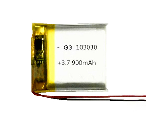 CCTV-এর জন্য 900mAh 3.7 V ব্যাটারি লিথিয়াম আয়ন পলিমার 103030 17g