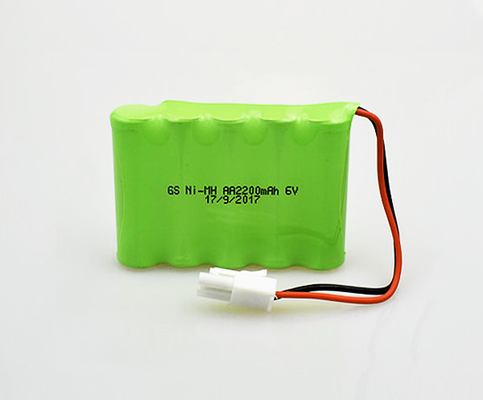 NiMH ইমার্জেন্সি এক্সিট সাইন ব্যাটারি AA 2200mAh 6V উচ্চ তাপমাত্রা