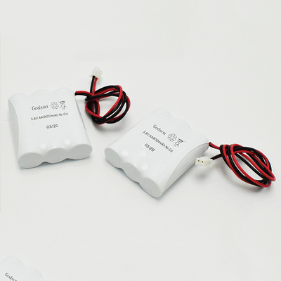 AA900mAh 3.6V ইমার্জেন্সি এক্সিট সাইন ব্যাটারি রিপ্লেসমেন্ট NiCd PVC জ্যাকেট