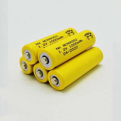 NiCd 1.2 ভোল্ট রিচার্জেবল ব্যাটারি AA 1000mAh OEM কাস্টম জ্যাকেট
