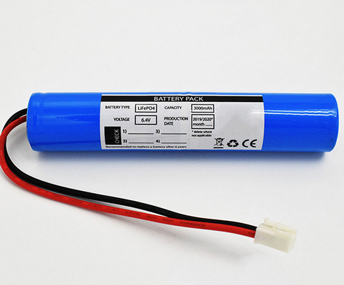 জরুরী LiFePO4 এক্সিট লাইট ব্যাটারি প্যাক 3000mAh 6.4V HEV এর জন্য