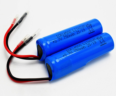 PVC জ্যাকেট সহ 750mAh 3.7V ICR14500 লিথিয়াম ব্যাটারি গন্ধহীন
