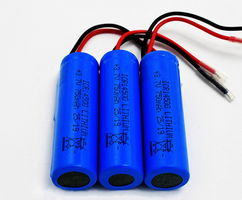 PVC জ্যাকেট সহ 750mAh 3.7V ICR14500 লিথিয়াম ব্যাটারি গন্ধহীন