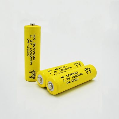 রিচার্জেবল 1.2 V Ni Cd ব্যাটারি প্রত্যাশিত জীবন 5 বছর AA1000mAh স্টিক টাইপ