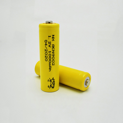 রিচার্জেবল 1.2 V Ni Cd ব্যাটারি প্রত্যাশিত জীবন 5 বছর AA1000mAh স্টিক টাইপ