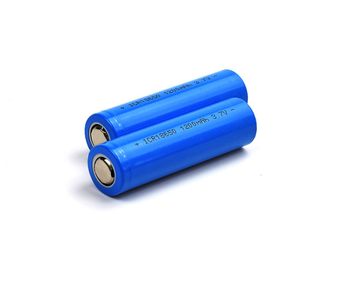 লিথিয়াম আয়ন 1200mAh 3.7 V ব্যাটারি ICR18650 রিচার্জেবল সেল