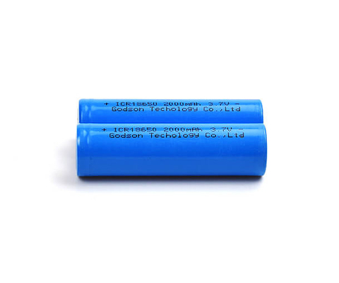 রিচার্জেবল ICR18650 3.7 V 2000mAh লিথিয়াম ব্যাটারি গন্ধহীন