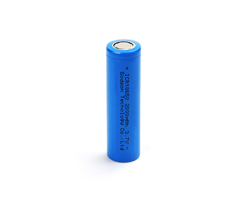 রিচার্জেবল ICR18650 3.7 V 2000mAh লিথিয়াম ব্যাটারি গন্ধহীন