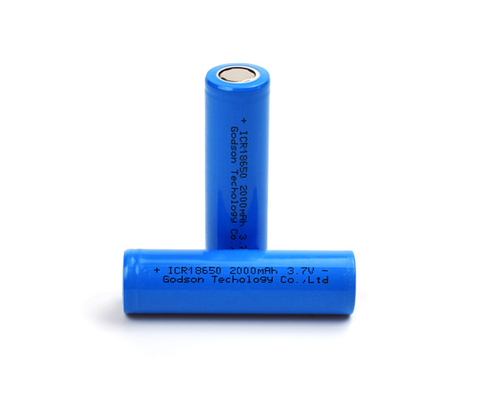 রিচার্জেবল ICR18650 3.7 V 2000mAh লিথিয়াম ব্যাটারি গন্ধহীন