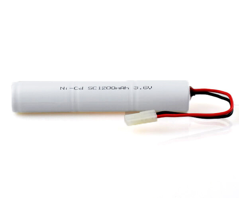SC1200mAh 3.6 ভোল্ট NiCd ব্যাটারি নিকেল ক্যাডমিয়াম সেল স্টিক প্যাক