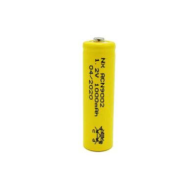 হলুদ PVC 1.2 V Nicd ব্যাটারি সেল রিচার্জেবল AA1000mAh স্টিক টাইপ